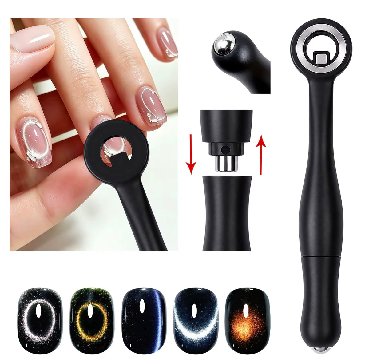 HOLLOW CAT EYE MAGNETIC STICK
