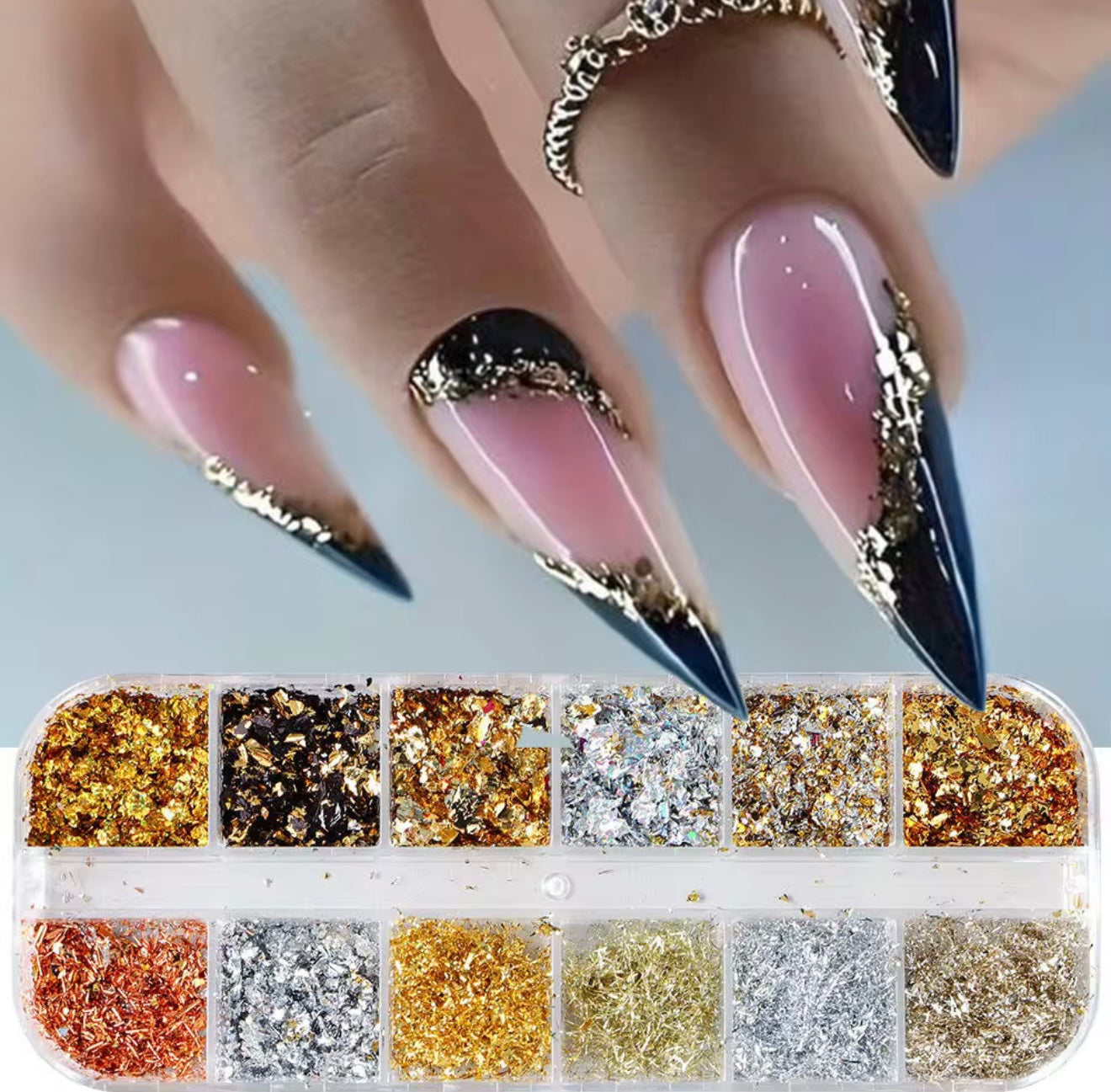 GOLD AND SILVER FLAKES