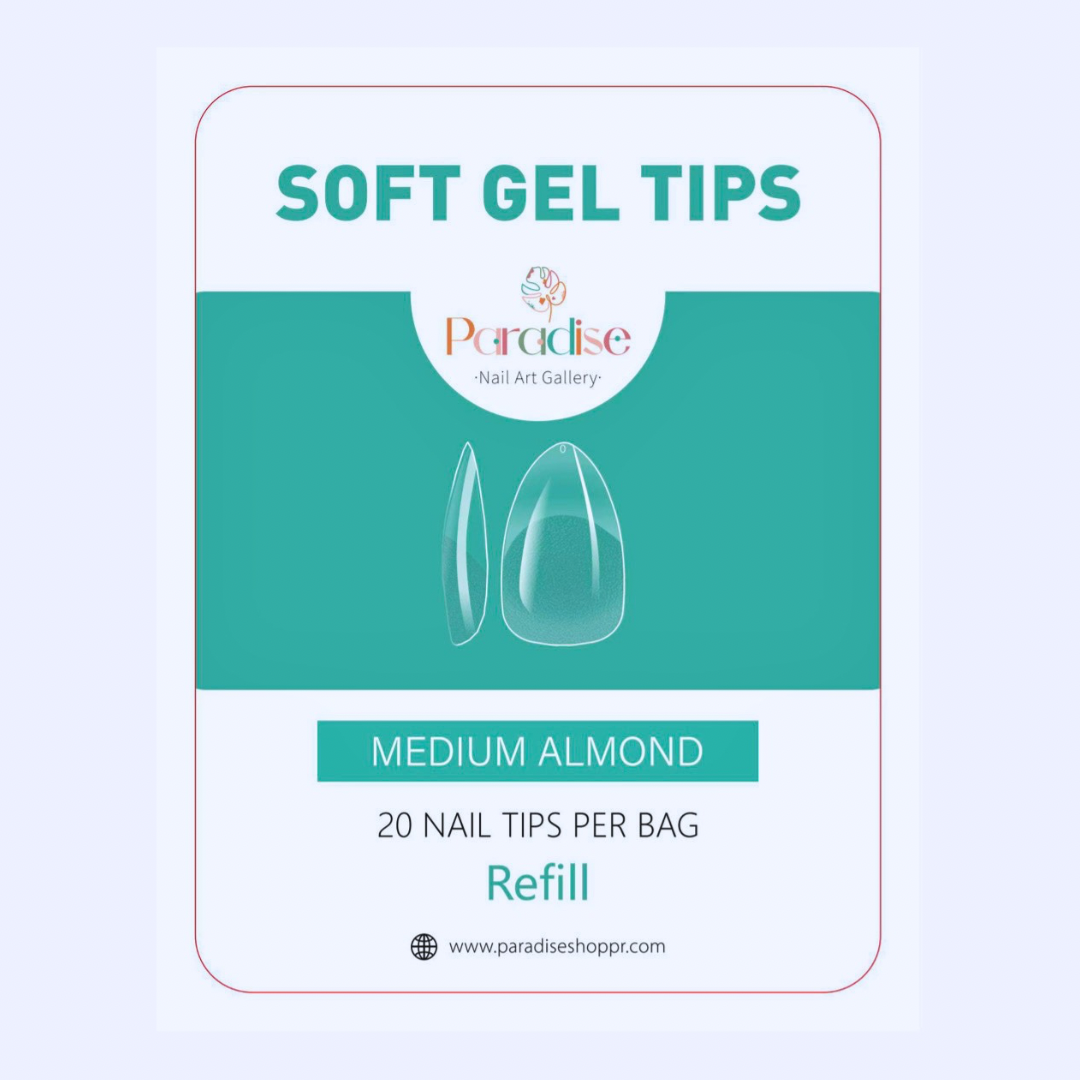 GEL TIPS MEDIUM ALMOND