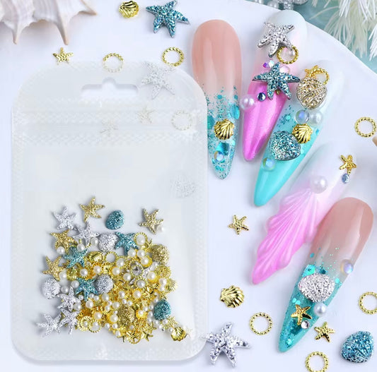 OCEAN NAIL ART CHARMS