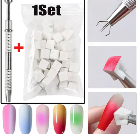SET NAIL SPONGE GRADIENT