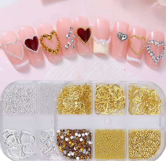 LOVE 3D NAIL ART