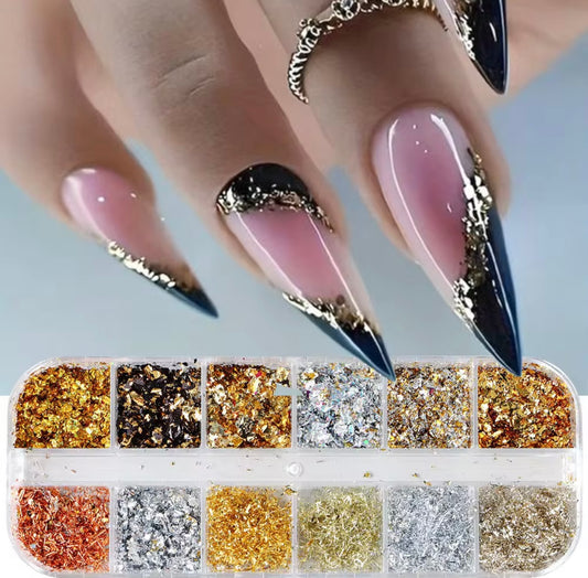 GOLD AND SILVER FLAKES
