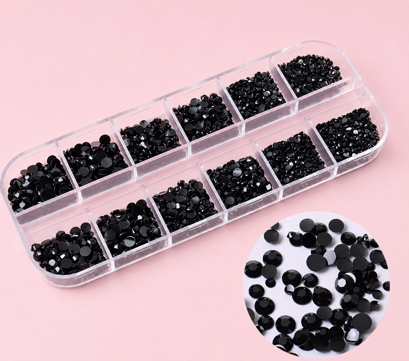 BLACK RHINESTONE