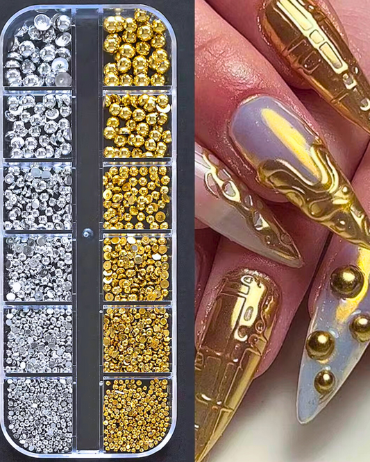 PERLAS ORO Y PLATA