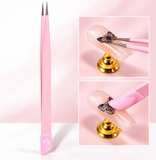 TWEEZERS WITH PRESS BAR
